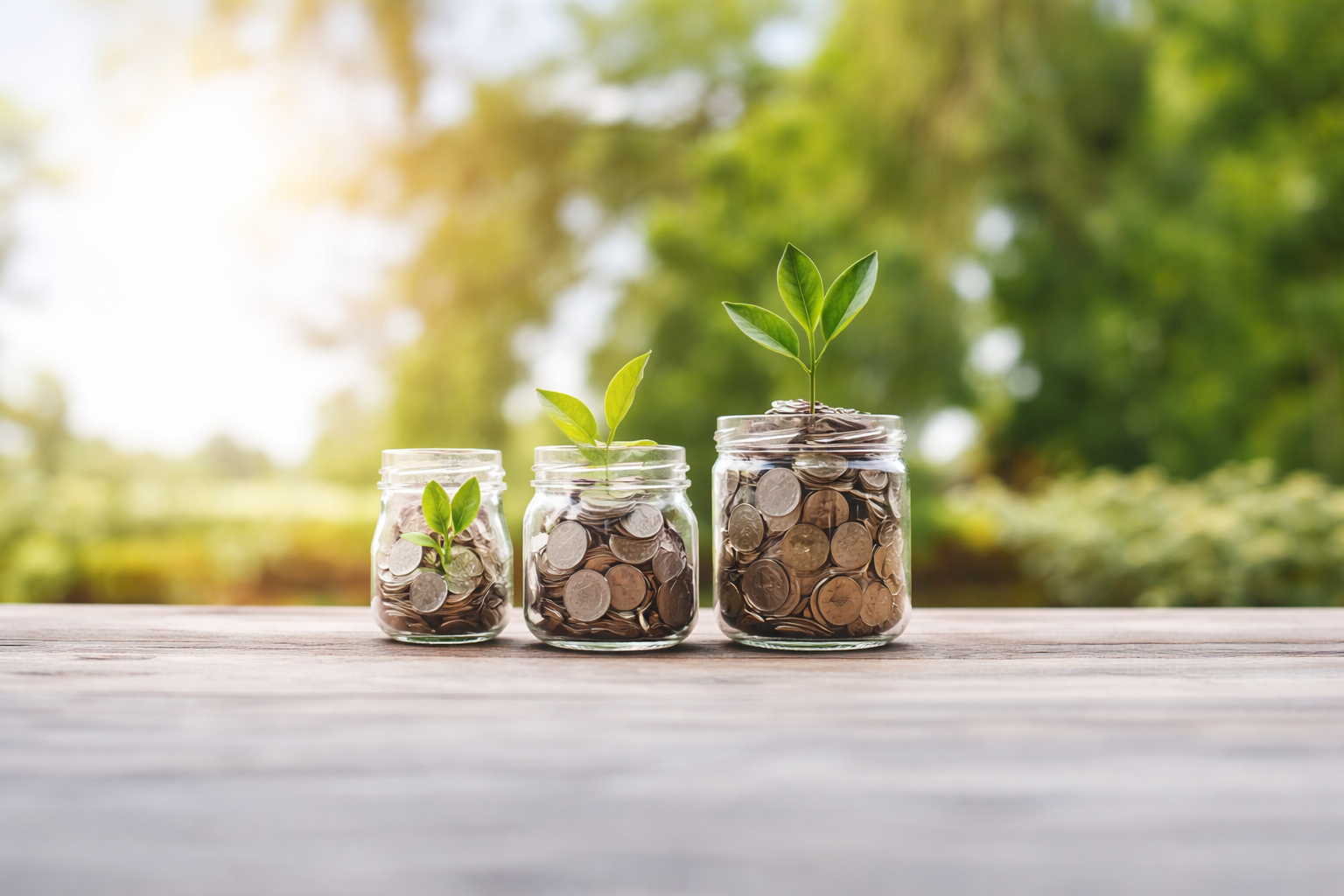 Jars of money