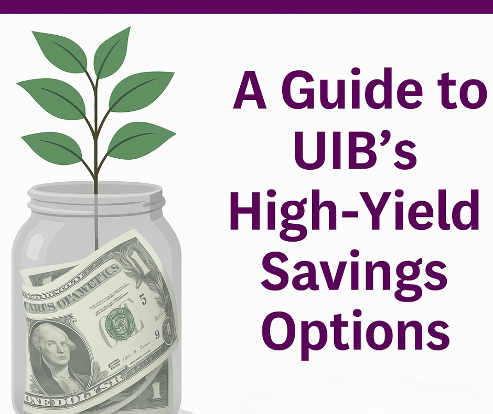 A jar with money growing a plant