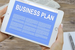Business plan on iPad