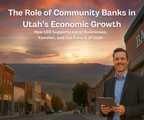 A man next to a bank